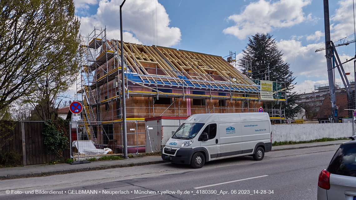 06.04.2023 - Baustelle Niederalmstraße 16 in Neuperlach